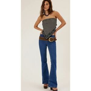 We The Free Penny Pull-On Flare Jeans Western Cowboy Rodeo Ranch Country 28